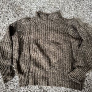 Madewell Taupe Turtleneck Sweater